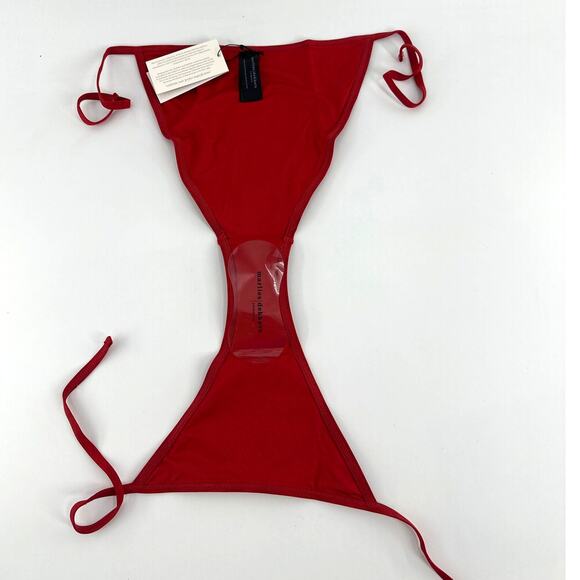 Marlies Dekkers Rubine Red Tie and Bow Bikini Bottom Size M - Picture 4 of 9